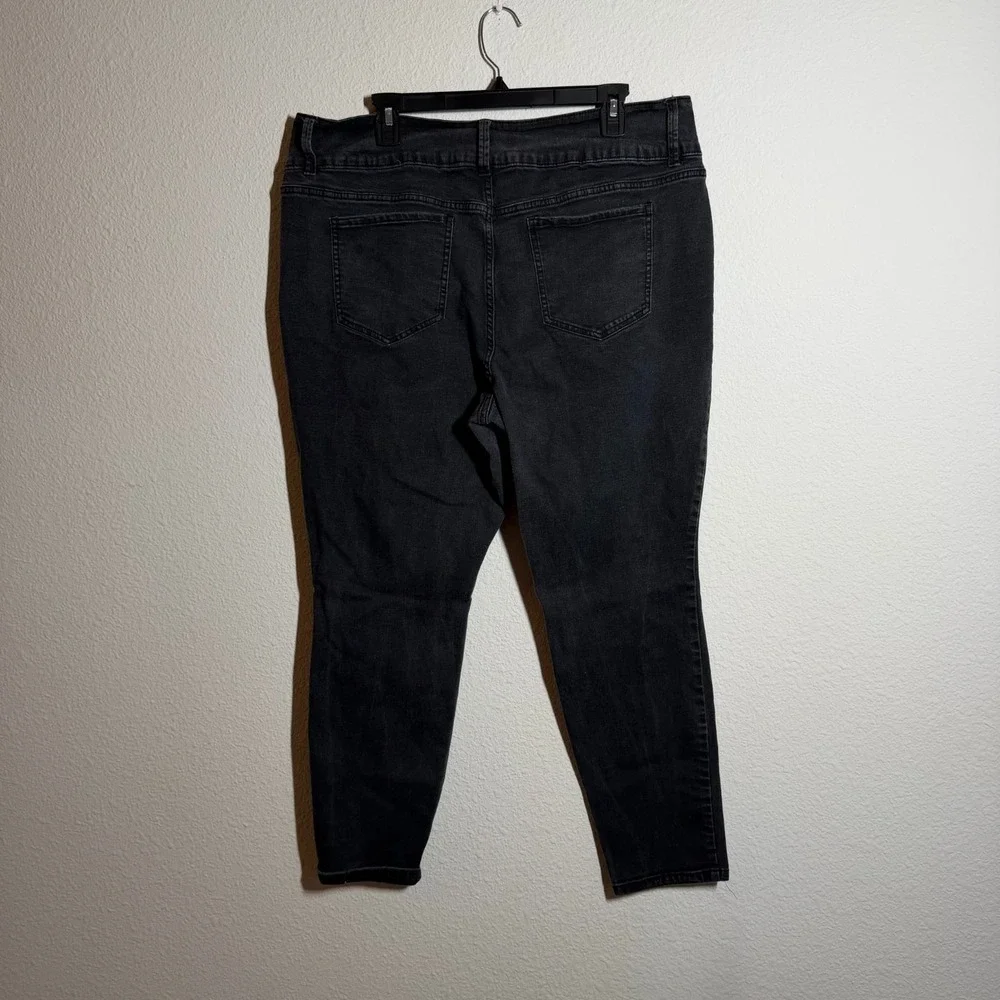 Royalty For Me Skinny Jeans‎ Women 38x27 Black Denim Stretch Slim Fit Streetwear